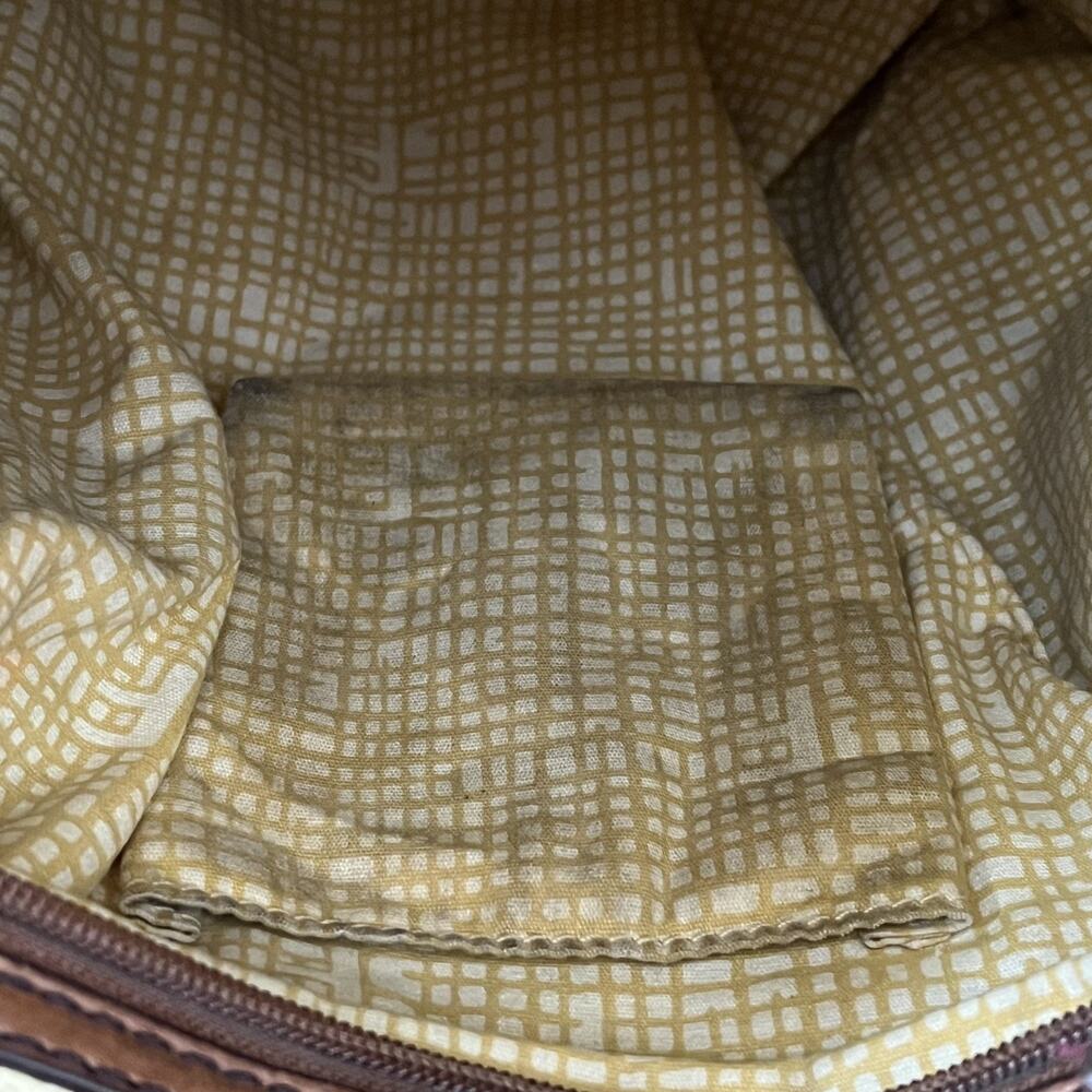 Fossil Key-Per HandBag Crossbody 10.5 in Tall Multi-Colored Geometric Colorblock - Picture 9 of 16